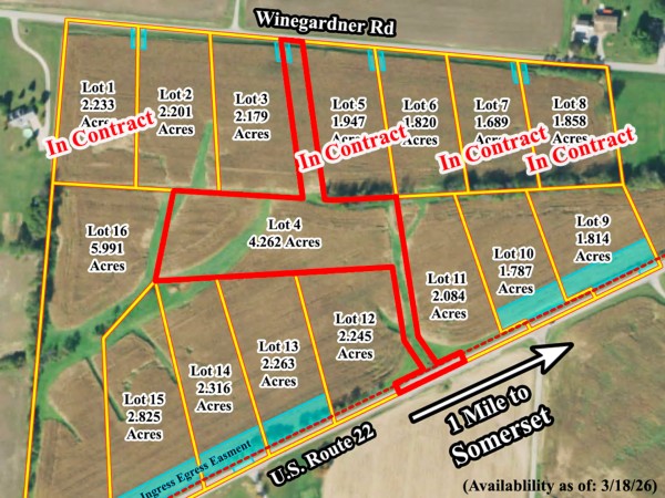Lot 4 at Sheridan Estates - Perry County, Ohio - 4.3 acres